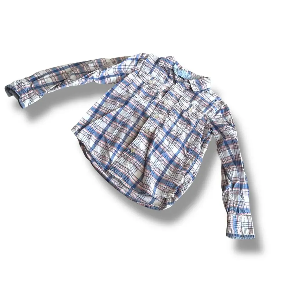 Carter's Boys‎ Long Sleeve Plaid Button-Up Shirt - Size 5